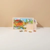 Farm animal color jigsaw puzzle board, wooden educational toy, safety rounded corner children's enlightenment teaching aid Application Scenario